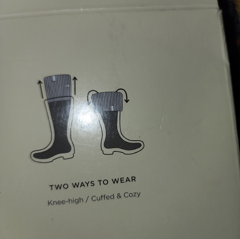 Ugg Rain Boots W/ socks. - Picture 9 of 9